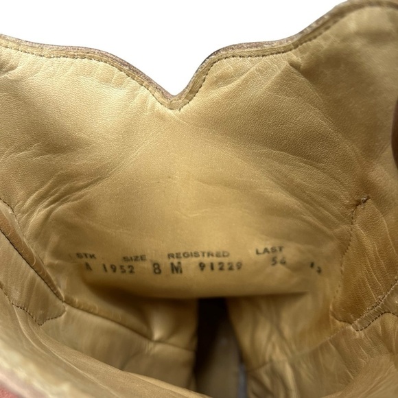 Vintage Corral Crater Turquoise Inlay studded laser cut western womens boot Sz 8 - Picture 9 of 9